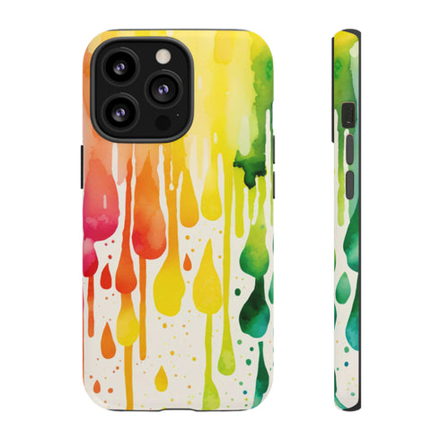 Rainbow Spring Showers - Impact Resistant Phone Case